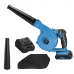 T&ouml;&ouml;koha puhur, juhtmeta kerge puhurikomplekt 20 V 2,0 Ah liitiumakuga, kiirlaadija, 3 EU Plug sinine