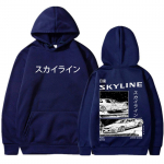 Drift Jaapani Anime AE86 Kapuutsiga Initial D Kahepoolsed kapuutsiga dressipluusid Unisex R34 Skyline GTR JDM vabaaja lahtised pulloverid 2XL
