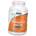 Molekulaarselt destilleeritud Omega 3, Omega-3 1000, Now Foods 100 geelkapslit (67128007) 500softgels