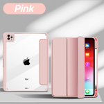 Nahk&uuml;mbris IPad Pro 12,9 tolli 4/5/6 11 tolli 2/3/4 pliiatsihoidjaga l&auml;bipaistev &uuml;mbris IPadi jaoks 5/6/7/8/9/10th Air4/5 Mini6 kaitsekate iPad Mini 6 roosa