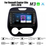 8-tolline Renault Captur Clio 2011-2018 jaoks koos nupu nupuga Android autoraadio multimeediumipleier Navigatsioon stereo GPS 2 Din Carplay 2+32GB 2+32GB,B