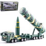 1/64 Hiina mandritevahelise raketiheitja DF-31A mudelim&auml;nguasi, heli ja valgusega tagasit&otilde;mmatav s&otilde;iduk lastele v&auml;ikelaste kollektsioon 1/64-26x7x4cm roheline