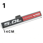 1 TK 3D Metallist Autoembleem 5,0L 5,7L 6,0L 6,8L LS1 LS2 LS3 LS6 COYOTE V8 Kerem&auml;rk Pagasiruumi kleebise kleebis D/odge J/EEP C/hevrolet F/ord jne jaoks. 4