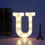 LED-tuled Helendav numbrilamp Dekoratiivsed t&auml;hed T&auml;hestikut&auml;htede kaunistus Patarei &ouml;&ouml;valgus pidu Beebi magamistoa kaunistus NO battery U