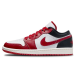 Air Jordan 1 Low Valged Gym Red Naiste Tossud Must Valge DC0774-160 36