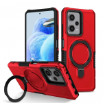 KEYSION p&otilde;rutuskindel &uuml;mbris seadmele Redmi Note 12 Pro 5G 12 4G 12C 11S Silikoon+PC r&otilde;ngastatav telefoni kate Xiaomi POCO X5 X4 Pro 5G jaoks for Redmi Note 12 punane