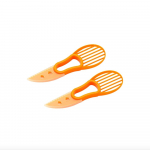 2tk, 3-in-1 Avokaado viilutaja Shea s&uuml;damik v&otilde;i puuviljakoorija l&otilde;ikaja viljaliha eraldaja plastist nuga K&ouml;&ouml;k K&ouml;&ouml;giviljat&ouml;&ouml;riistad Kodutarvikud 2pcs roheline