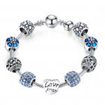 Armastus Lill Rhinestone Beads Charm Mansett K&auml;ev&otilde;ru Naiste Pulma Ehted roheline