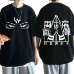 Anime Jujutsu Kaisen Ryomen Sukuna Eyes T-s&auml;rk Suvine Unisex Naiste L&uuml;hikeste varrukatega Graafika T-s&auml;rgid Paarid Suured Topid T&auml;navar&otilde;ivad M