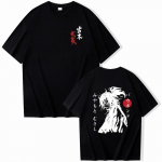 Anime Vagabond T-s&auml;rk Meeste Naiste vabaaja Harajuku t&auml;navar&otilde;ivad Suvine Miyamoto Musashi Unisex l&uuml;hikeste varrukatega s&auml;rk XS must