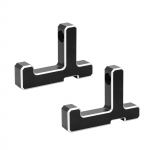 Alumiiniumist pakiruumi toidukoti konksud Ford Bronco 2021-2023 2-ukselise 4-ukselise musta interj&ouml;&ouml;ri jaoks 2pcs T Shape must