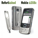 Renoveeritud Nokia Avatud Originaal Nokia 6208c Mobiiltelefon 1 SIM-kaardiga No charger hall v&auml;rv