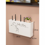 Kodu Elutuba Teler digiboksi rack Seinale paigaldatav WiFi-blokeeriv kronstein Punch-free ruuteri salvestuskarp