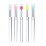 5 tk Silikoonist k&uuml;&uuml;nekunsti pintsel ebemevaba peeglipuudri aplikaator multifunktsionaalne meigiaplikaatori pintsel huulepulga jaoks lauv&auml;rvide litrid Professional