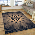 Bohemia Meditation Mandala loodusjooga lillevaip kodu elutoa diivani uksemati sisekujunduseks, ala vaip libisemiskindel matt 40x60cm
