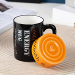 Creative keraamiline kohvikruus 350 ml kujuga kaanega Tae tass kingituseks kohvi, &otilde;lle, tee v&otilde;i