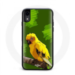 Coque Iphone X Perruche Jaune