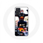 Coque pour Samsung Galaxy A13 4G / A13 4G Lite Formule 1 Max Verstappen Pilote automobile F1 noir rouge et jaune