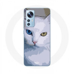 Coque pour Xiaomi Mi 12 / 12X Turc de van Chat oeil bleu et oeil jaune