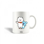 Mug en C&eacute;ramique BTS Bangtan Gar&ccedil;ons BT21 RJ de Jin et Koya de Rm