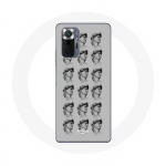 Coque pour Xiaomi Redmi Note 10 Pro Statue fond gris