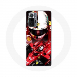 Coque pour Xiaomi Redmi Note 10 Pro Formule 1 Sebastian Vettel F1 Rouge