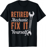 Pensionile j&auml;&auml;nud mehaanik Fix It Yourself Suurep&auml;rane unisex T-s&auml;rk S