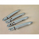 For mazda cx-5 cx5 CX 5 2012-2022 Styling Carbon Fiber Chrome Car Door Handle Cover Trim Car Accessories silver no button