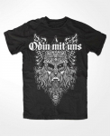 Odin With Us Black Wolf Odins Berserker Vikings Valhalla Ragnar Thor Unisex T-s&auml;rk S