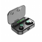 Uus TWS Wireless 5.3 puutetundlik Bluetooth-peakomplekt topeltk&otilde;rvas, LED-number, mis n&auml;itab liikumist must