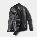 Suures suuruses 8XL 7XL kevadine nahkjakk Mantel Meeste Bomber Mootorratta PU jope Causal Vintage Must Biker Tasku lukuga jope 8XL must