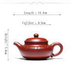 180 ml kuulus k&auml;sitsi valmistatud purpursest savist teekann, originaal kaevandus, Dahongpao samba alusteekann, majapidamises pruulitava tee komplekt 180ml punane