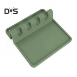 N&otilde;ude tugi Kuumakindel kahvel S&ouml;&ouml;gipulk Hoidesalus Kulp Tangid Spaatliga Lusikas Rest Paindlik Silikoonist K&ouml;&ouml;gi letiriistade hoidik roheline