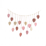 Boheemlaslik Kootud Gobel&auml;&auml;n Makramee Seinale Riputatav, Fotode Eksponeerimise Klambritega, Taustkunst Dekor Leht roheline