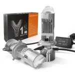 Uus Y1 auto LED esituli bifokaalne l&auml;&auml;ts H4 kalasilmvalgus autodele ja mootorratastele universaalne 12-24V veekindel gray