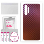 apgo skin sticker film foil vinyl for the BACK compatible with Realme X2, scratch-resistant, easy to install - Carbon Chameleon CAKA5