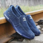 Denimst meeste l&otilde;uendist kingad Slip on tossud, meeste suviseks &otilde;uess&otilde;iduks Mokassiin Trendikas vintage Loafers jalatsid meestele 39 sinine
