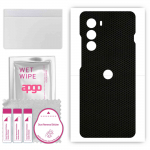 apgo Protective Skin Sticker for the back compatible with Motorola Moto G200 5G, Wrap Film, Foil, Vinyl - Pattern Matrix