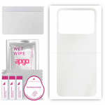 apgo Protective Skin Sticker for the back compatible with Oppo K10 Vitality, Wrap Film, Foil, Vinyl - Pattern Matte Transparent