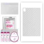 apgo Protective Skin Sticker for the back compatible with TCL 10 TabMAX 5G, Wrap Film, Foil, Vinyl - Pattern Transparent Carbon