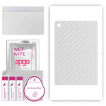 apgo Protective Skin Sticker for the back compatible with Teclast P10, Wrap Film, Foil, Vinyl - Pattern Transparent Carbon