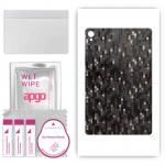 apgo Protective Skin Sticker for the back compatible with Lenovo Tab P11 Plus, Wrap Film, Foil, Vinyl - Pattern Carbon Black Pixel