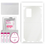 apgo Protective Skin Sticker for the back+sides compatible with Oppo K9 5G, Full Wrap Film, Foil, Vinyl - Pattern Matte Transparent