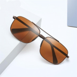 Double Beam Square Minus Lens L&uuml;hin&auml;gelikkus P&auml;ikeseprillid Meeste Polariseeritud Metallraamiga P&auml;ikeseprillid Meeste 0 -0 .5 -0 .75 -1 .0 Kuni -6 .0 6.0