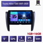 Android 2 DIN Automeediam&auml;ngija Toyota Allion T260 2007-2020 jaoks Peaseade Stereo GPS Navigatsioon BT WIFI 1+16GB 1+16GB