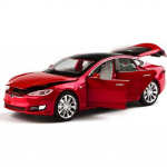 1/32 mastaapne m&auml;nguauto Tesla mudel S sulamist mudelautod tagasit&otilde;mmatavad s&otilde;idukid autom&auml;nguasjad v&auml;ikelastele, lapsed 1/32-Size:16*6*5cm