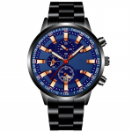 Meeste spordikellad &Auml;ri roostevabast terasest kvartsist k&auml;ekell Meeste helendav kell