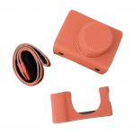 Kaasaskantav kaamera kaitse&uuml;mbris Retro-stiilis T&auml;ielik kaamerakotti kandekott avatava p&otilde;hjaga disainiga oranž