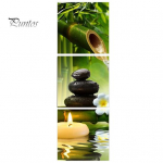 3 tk/komplekt raamita spaakivist bambusest k&uuml;&uuml;nlamaalingud seinakunst Kodukaunistuse kingitus