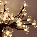 LED Bonsai Tree Light Cherry Ploomi Blossom Night Light Lauaplaadi Kunst Atmosf&auml;&auml;ri Light Fairy Mini lambid Magamistoa Kodusisustamiseks